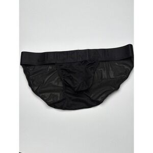 JOCKMAIL Mens‎ Black Mesh Briefs Underwear Low Rise Size L